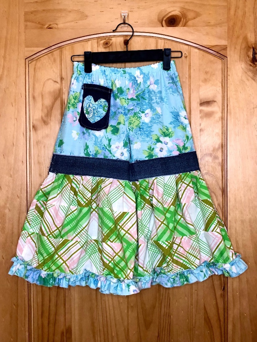 Girls 4T Hippie Love Bells | Handmade UpCycled Boho Bell Pants